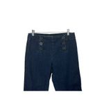 Ralph Lauren LRL Petite Dark Rinse Sailor Flap Front Cropped Denim Jeans 6P Photo 1