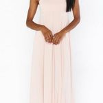 Show Me Your Mumu Madrid Gown Dusty Blush Stretch Bridal Formal Size Large NEW Photo 3