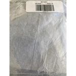 Lulus Making Impressions Denim Blue Vegan Leather Puff Sleeve Top M NWT Photo 6