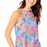 Lilly Pulitzer  Billie Tank Top Multi-Color Splashdance Size XL Photo 0