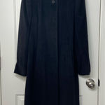 EUC Vintage Cinzia‎ Rocca women’s Italy solid black wool cashmere button coat 4 Photo 0
