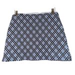 Joe Benbasset Vintage Y2K  Plaid Micro Mini Skirt Made in USA Medium Blue Preppy Photo 1