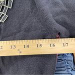 Anthropologie Field Flower Black Short Sleeve Lace Trim Sweater Womens S Y2K Photo 7