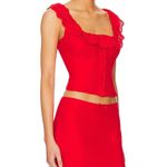 GUIZIO Paloma Top in Red Size XS Photo 1