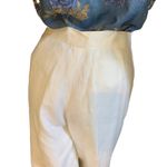 Ralph Lauren LAUREN  ECRU LINEN CROPPED WIDE LWG TROUSERS (8) Photo 6