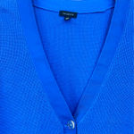 Talbots | XS | V-Neck Ribbon Trimmed Ribbed Knit Easy Chic Cardigan Sweater Photo 3