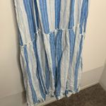 CP Shades CP Shade Free People Isabella Stripe Linen Maxi Dress Blue White Size XS Womens Photo 12