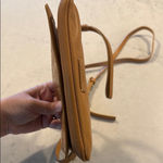 Vince Camuto  Tan Leather Quilted Crossbody Bag Photo 4