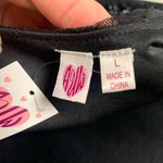 NEW! Black lace skater short dress Size L Photo 4