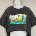 Black Claude Moonet Shirt Clo the Cow Artist Mullet Crop T Photo 3