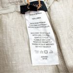 Quince 100% European Linen Pants Flax Oatmeal Beige Straight Wide Leg Relaxed Photo 11