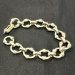 Sterling Silver TAXCO Rolo Link Bracelet With Decorative Striations Photo 2