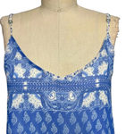 Show Me Your Mumu  Hey You Back Dress Teacups Tulips Blue‎ White Size Small Photo 1
