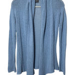 Wooden Ships Paola Buendia Blue Knit Cotton Open Front Cardigan Sweater Loose Photo 0