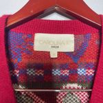 CAROLINA K sabina cardigan sweater in paisley blue sz M Red Size M Photo 2
