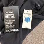 EXPRESS Black  mini skater dress with mesh panels sleeveless LBD Photo 4