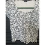 Brandy Melville  Zelly Floral Ruffle Short Sleeve Top Photo 4