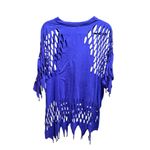 Vintage Women’s XL Purple Cutout T Photo 5