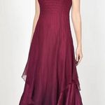 Komarov Beaded Neck Sleeveless Asymmetrical Tiered Dress with Shawl Size XL Photo 1