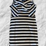 Say What? Black White Stripe Dress Knit Womens M New Summer Photo 2