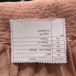 American Eagle Womens Blouse M Coquette Milkmaid Peplum Smocked Romantic Summer Pink Size M Photo 11