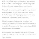 Pacific&Co E.L.V. Denim Sustainable Denim Using High Quality Jeans. Photo 6