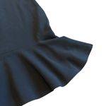 Sandro Black Silk Blend Dress Sleeveless Party Vegan Leather Trim Size 2 Medium Photo 2