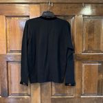 Victoria Jones  Beaded Black Christmas Layered Cardigan Medium Vintage Sweater Photo 1