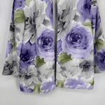 Alfred Dunner Blazer Jacket Womens 14 White Purple Floral Easter Church NEW Photo 2