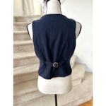 Cache Vintage Y2K Navy Naval Style Vest Brass Button Epaulet Design Military Photo 2