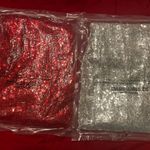 Tipsy Elves  Vibrant Red and Shimmering Silver Sequin Set Women’s XL Leggings NWT Photo 2