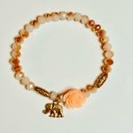 Beaded Bracelet Set with Gold Elephant Charms (Set E) Photo 2
