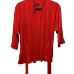 Banana Republic XS Orange Open Front Cardigan Sweater With Belt Photo 0