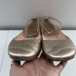 Kate Spade  Size 9 Ballet Flats Wagan Ankle Strap Leather in Quartz Metallic Gold Photo 7