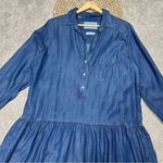 Grayson The Changemaker Shirt Dress Chambray Lyocell in Liquid Denim Size 3/M Blue Size M Photo 5