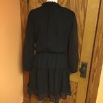 Gothic feminine long sleeve dress Black Photo 10