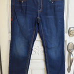 Seven 7 Luxe Skinny Jeans‎ Dark Wash Embellished Pockets Women's Size 14 Blue Photo 0