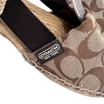 Coach  Rayanne Espadrille Sling Flat Brown/Tan Photo 6