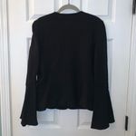 Cartonnier Anthropologie Black Bell Sleeve Blazer Jacket Photo 2