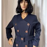 Vintage OOAK Navy coat dress double Photo 1