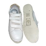 NEW Dolce Vita Marny Sneakers White Hook & Loop Low Top Shoes Calf Hair Size 9 Photo 7