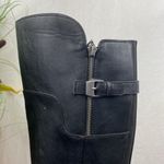 G by Guess  Black Zip Up Block Heel Moto Equestrian Strappy Buckle Boots 9 Photo 4