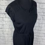 Nicole Miller mini dress with lace shoulder and tie waist Sz Small Photo 4