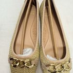 Donald Pliner  Women's Raya Woven Ballet Flat Beige Size 10 Photo 4