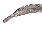 .999 Silver Feather Patterned Cuff Bracelet over 18 grams Photo 4