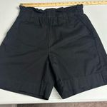 Everlane  Organic Cotton Ultra High Rise Classic Black Paper Bag Shorts Size L Photo 6