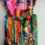 Desigual  Maximalist Botanical Floral Bloom Mini Dress Short Sleeve Size Large Photo 2