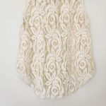 American Rag Vintage 90s Cream Floral Lace Button Down Sleeveless Top S Photo 5