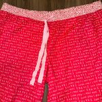 Victoria's Secret  L Pink Heart I Love You Pajama Pants Lounge Sleepwear Womens L Photo 9