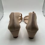 Badgley Mischka NWOB  Teasha Wedge Sandal size 6 soft nude Photo 4